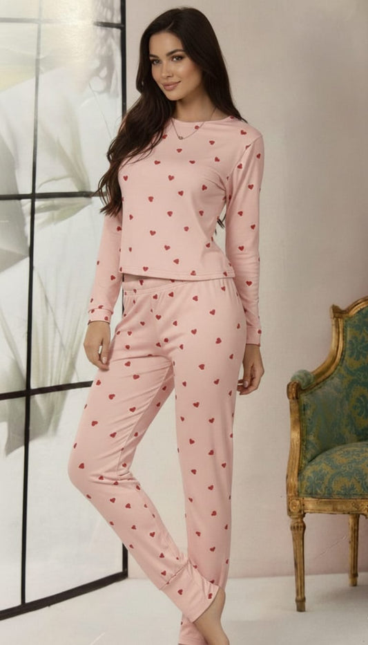 Pijama pantalon largo manga larga