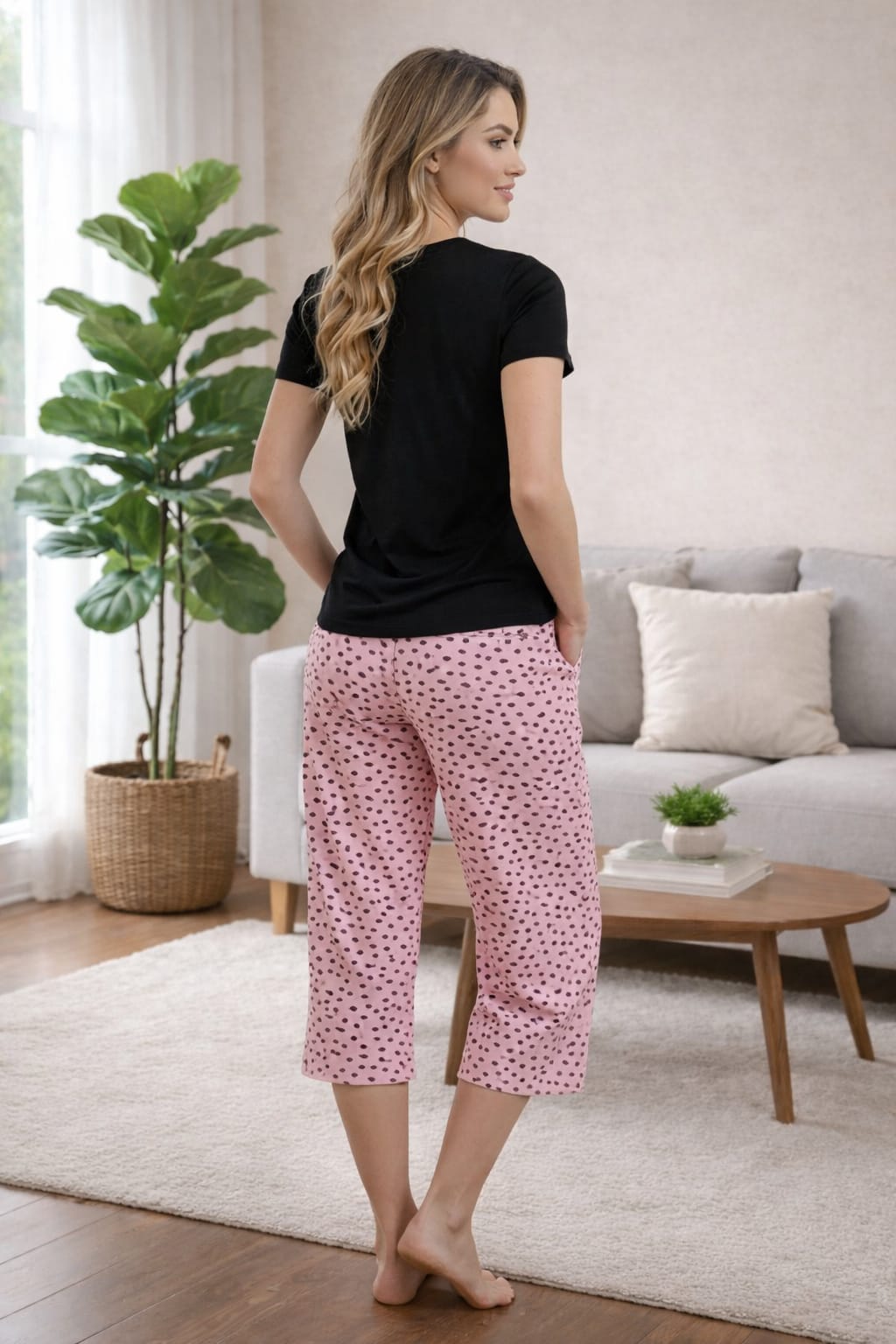 PIJAMA PANTALÓN CAPRI 2 PIEZAS