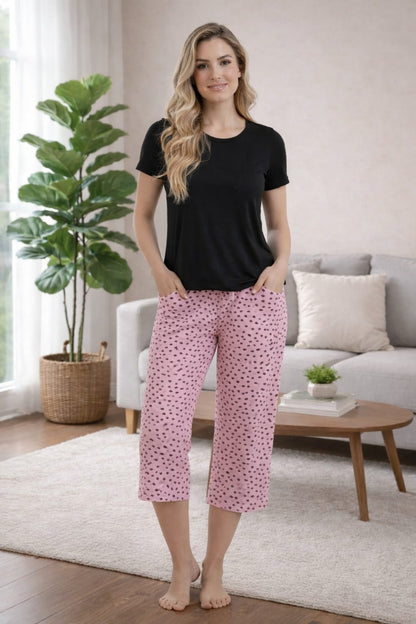 PIJAMA PANTALÓN CAPRI 2 PIEZAS