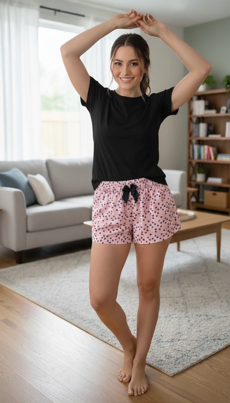 Pijama Short camiseta manga corta