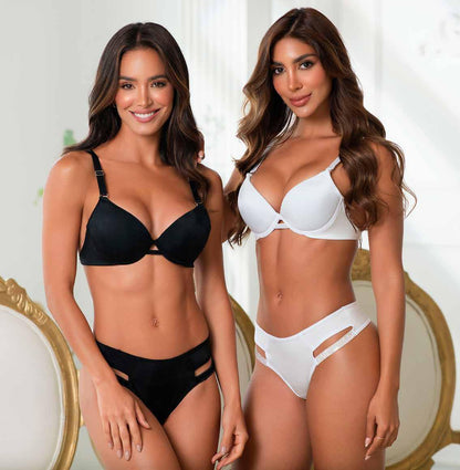 CONJUNTO INTIMO CON DETALLES EN BRILLO
