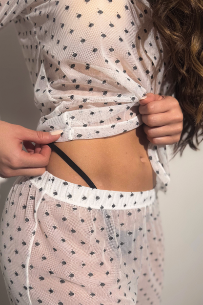 PIJAMA PANTALON LARGO CON PANTY